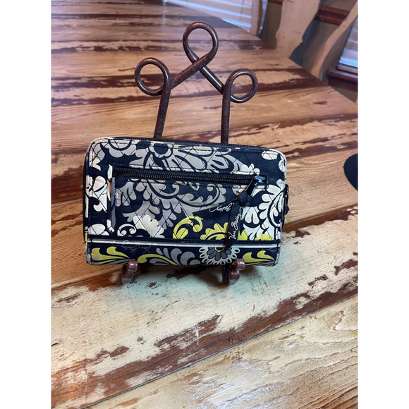 VERA BRADLEY | Wallet One Size Black Yellow Floral - Picture 2 of 4